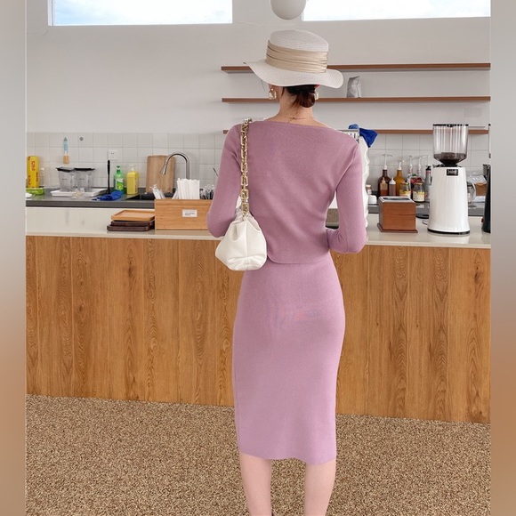 Purple 2-piece Sweater Set - Picture 9 of 13